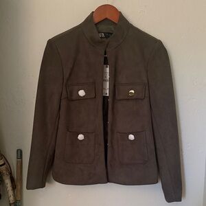 Zara Utility Jacket in Olive